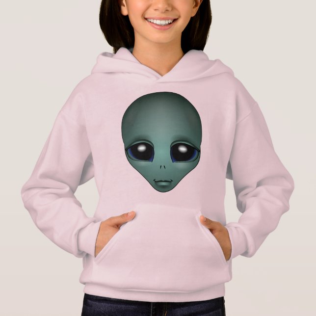 Girls Alien Hoodie Jacket Alien Hooded Jacket (Vorderseite)