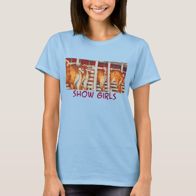 Girls anzeigen - belgische Pferde T-Shirt (Vorderseite)