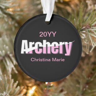 Girls Archery Abstrakt Typografie Ornament