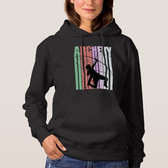 Girls Archery Fans Colors Archer Grandaughter Hoodie (Vorderseite)