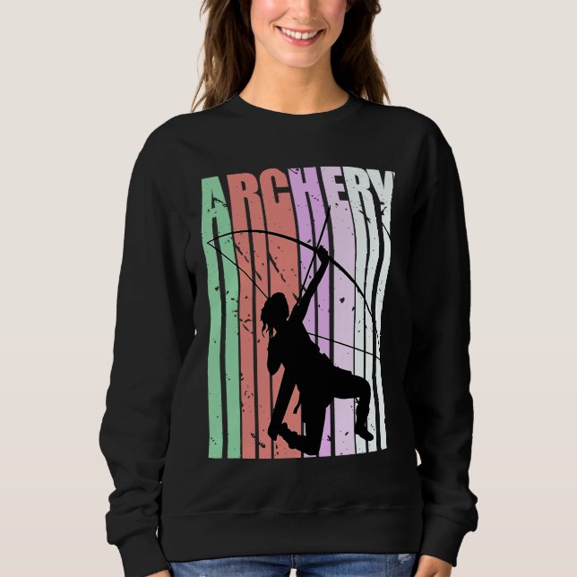 Girls Archery Fans Colors Archer Grandaughter Sweatshirt (Vorderseite)
