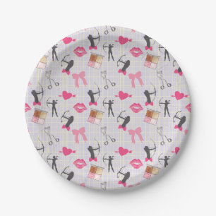 Girls Archery - Girly Hearts and Makeup Pappteller