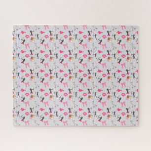 Girls Archery - Girly Hearts and Makeup Puzzle