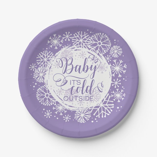 Girls Baby It's Cold Outside 7" Papierplatte Pappteller (Vorderseite)