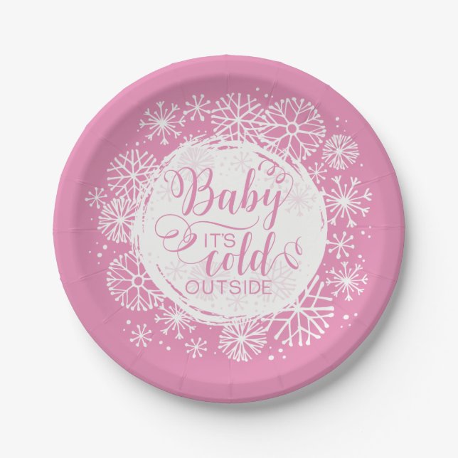 Girls Baby It's Cold Outside 7" Papierplatte Pappteller (Vorderseite)