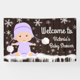 Girls Baby's Cold Outdoor Baby Duschbanner Banner