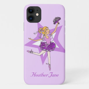 Girls ballerina blonde haare lila Case-Mate iPhone hülle
