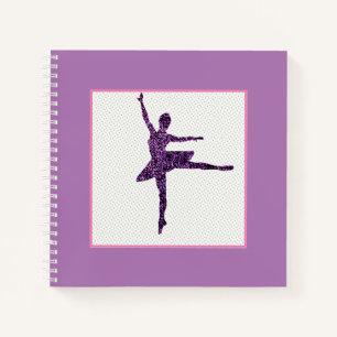 Girls Ballet Dancer Pastel Personalisiert Notizbuch