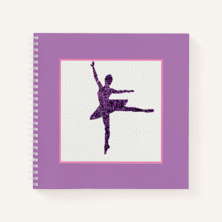 Girls Ballet Dancer Pastel Personalisiert Notizbuch