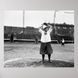 Girls Baseball, 1913 Poster