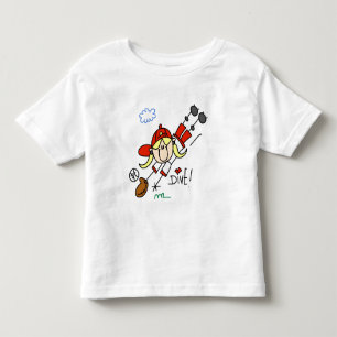 Girls Baseball Dive Tshirts und Geschenke