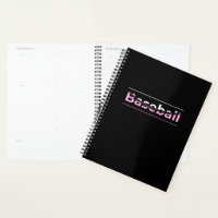 Girls Baseball - rosa geometrische Typografie
