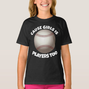 GIRLS BASEBALL T - SHIRT, SPIELER AUCH T-Shirt