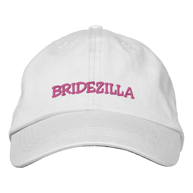 Girl's Baseballcap "Bridezilla hat" Hochzeit Bestickte Kappe (Vorderseite)