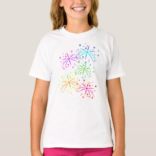 Girls Basic T - Shirt-Fireworks T-Shirt