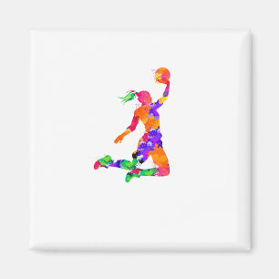 Girls Basketball für Basketball und Basketball Magnet