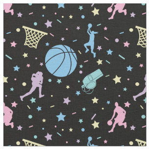 Girls Basketball Players - Sternenmuster Stoff
