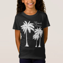 Girls Beach Lover Tropical T-Shirt