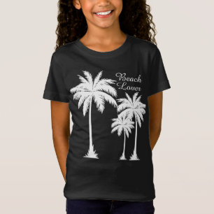 Girls Beach Lover Tropical T-Shirt
