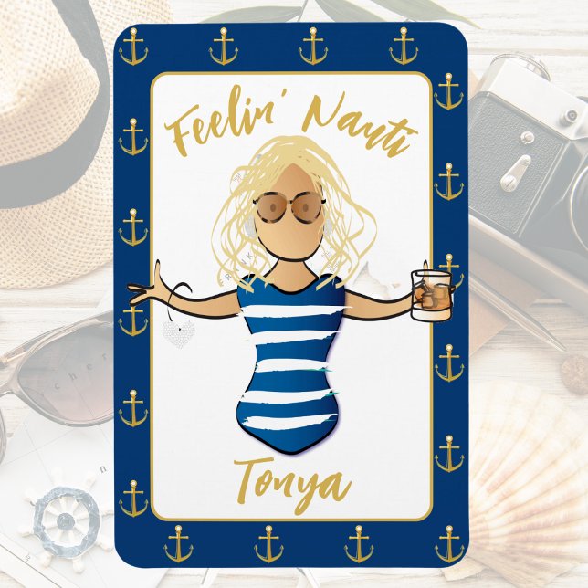 Girls Beach Weekend für ihre sonnige Ferientür Magnet (Von Creator hochgeladen)