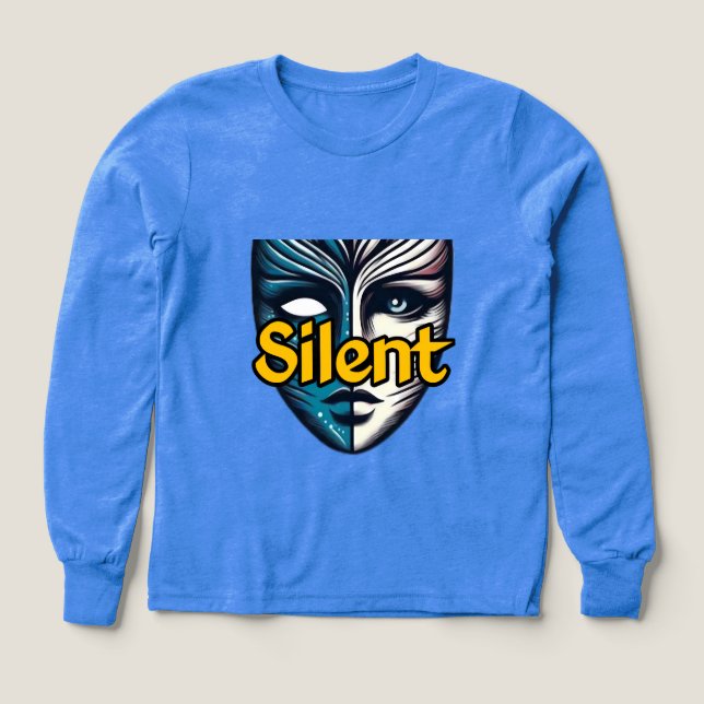 Girls Bella+Leinwand Tri-Mix Langschläfer Shirt, S (Design Vorderseite)