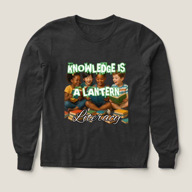 Girls Bella+Leinwand Tri-Mix Langschläfer Shirt, S (Design Vorderseite)