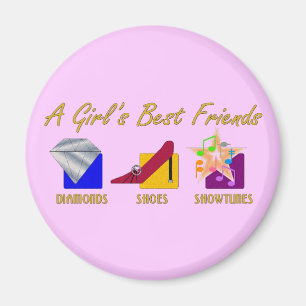 Girl's Best Friends Magnet