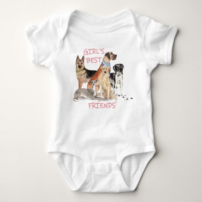 Girls beste Freunde Baby Strampler (Vorderseite)