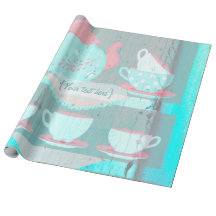 Girl's Birthday Tea Party Shabby-Chic Personalisie