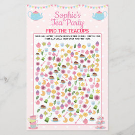 Girls Birthday Tee Party Entdecken Sie das Teacups