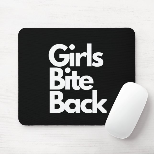 "Girls Bite Back" Funny Mouse Pads Mousepad (Mit Mouse)