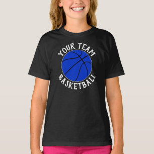 Girls Blue Basketball Team, Name und Nummer des Sp T-Shirt