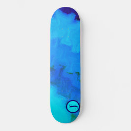 Girls Blue Gefärbte Krawatte Monogram Skateboard