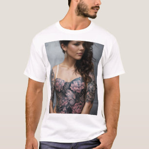Girls Body & Hand Tattoo Art T-Shirt