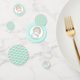 Girl's Boho Birthday Magic Mint grün Konfetti