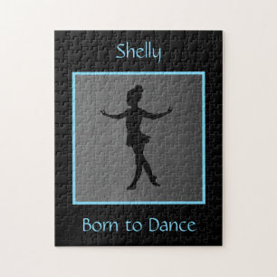 Girls "Born to Dance" Personalized Puzzle