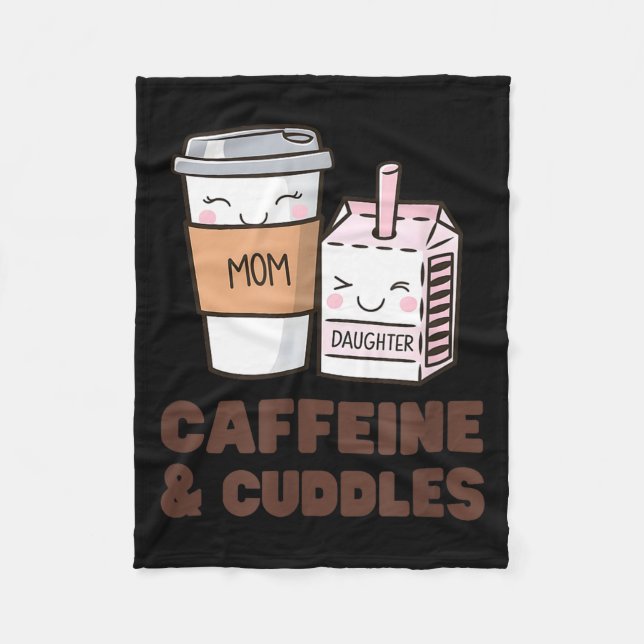 Girls Caffeine &amp; Cuddles Twinning Coffee Juice Fleecedecke (Vorderseite)