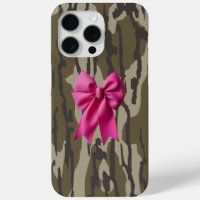 Girls Camouflage Pink Ribbon Bow Bottomland Camouf