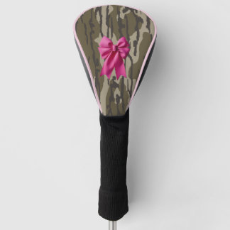 Girls Camouflage Pink Ribbon Bow Bottomland Camouf Golf Headcover