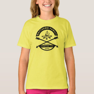Girls' Camping Trip Wiedersehen Shirt   Schwarz