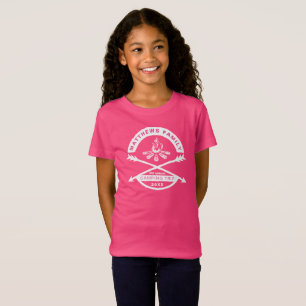 Girls' Camping Trip Wiedersehen Shirt   Weißes Des