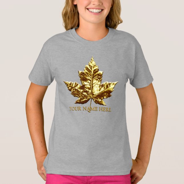 Girl's Canada Shirt Custom Team Canada Kid Jersey (Vorderseite)