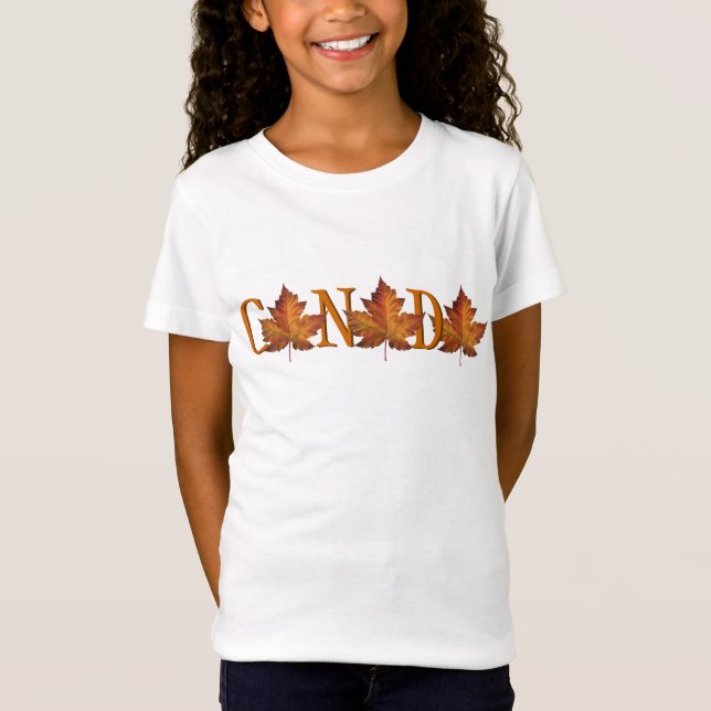 Girl's Canada T - Shirt Canada Souvenir Tee Shirt (Vorderseite)