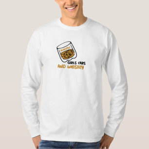 Girls Cars und Whiskey Blakgraz T-Shirt