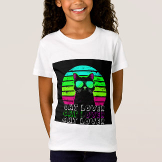 Girls Cat T - Shirt