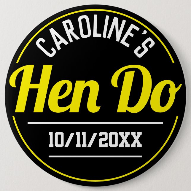 Girl's Celebration of a Hen Do Button (Vorderseite)