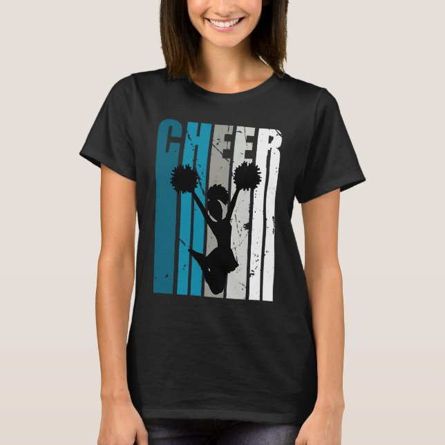 Girls Cheerleading Colors Cheerleader Fan Daughter T-Shirt (Vorderseite)