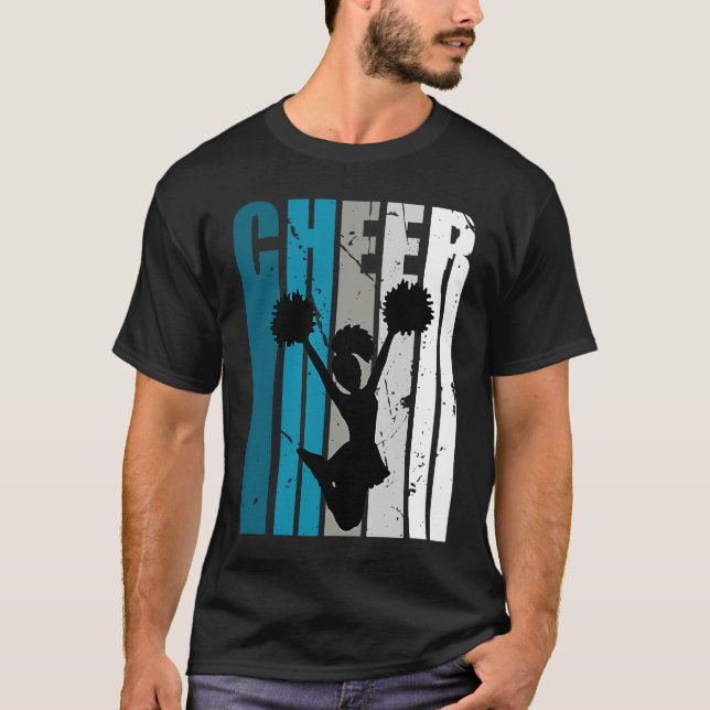 Girls Cheerleading Colors Cheerleader Fan Daughter T-Shirt (Vorderseite)