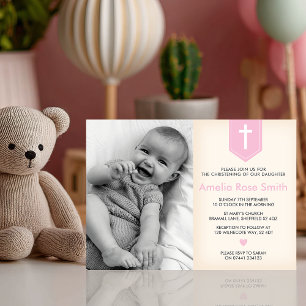 Girls Christening/Taufe Einladung