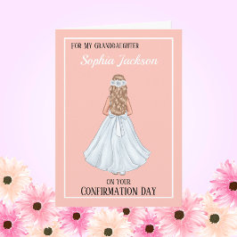 Girls Christlich Confirmation Card Enkeltochter Feiertagskarte